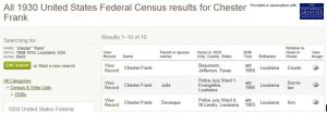 Chester Frank 1930 census_3 records