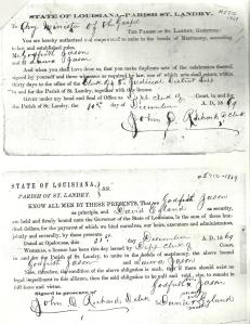 Godfrey and Laura Jason Marriage License pg 1