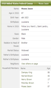 Moses Jason 1910 census