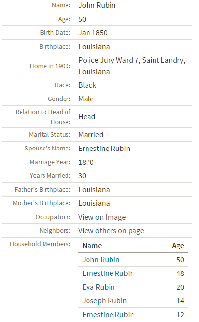 eva rubin 1900 census